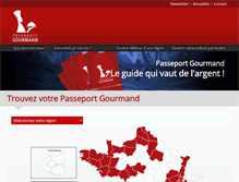 Tablet Screenshot of passeport-gourmand.com